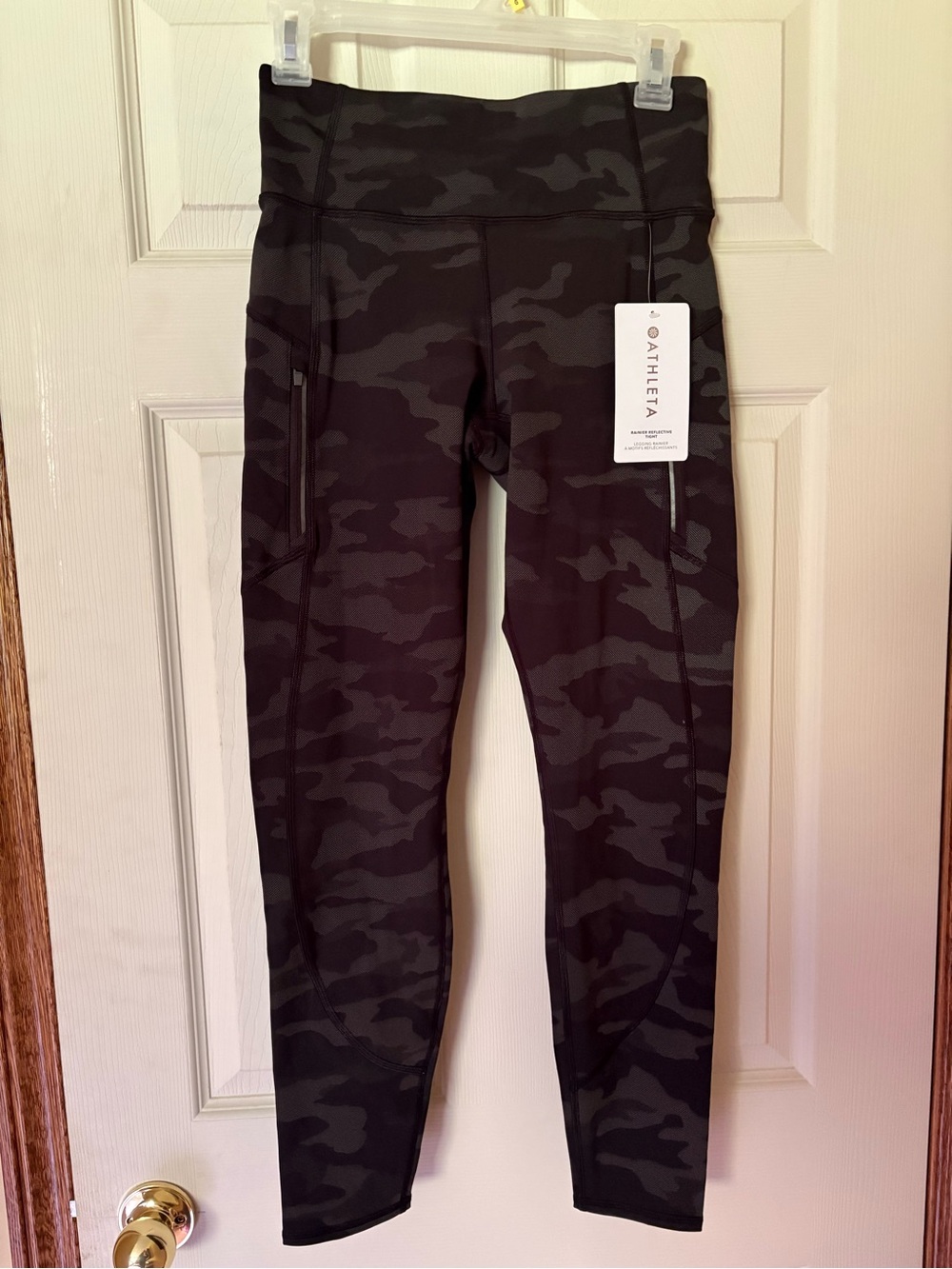 Athleta Black Camo High-Rise Leggings S